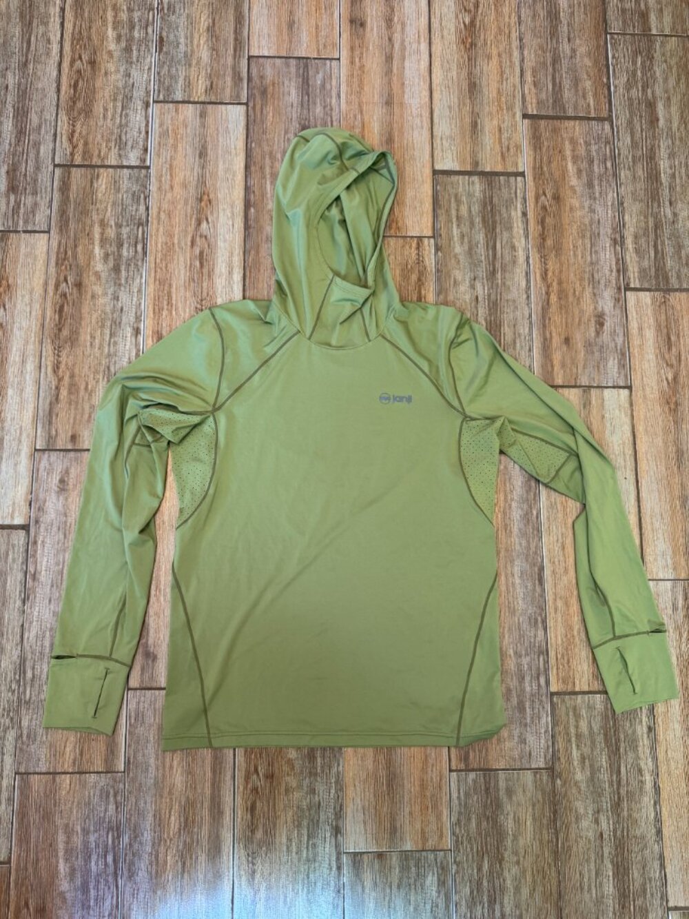 Janji Sunchaser 50 Hooded Long Sleeve - Green - Men's Small
